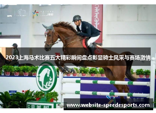 2023上海马术比赛五大精彩瞬间盘点彰显骑士风采与赛场激情
