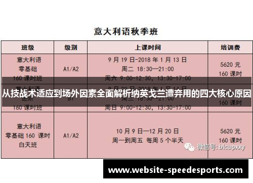 从技战术适应到场外因素全面解析纳英戈兰遭弃用的四大核心原因